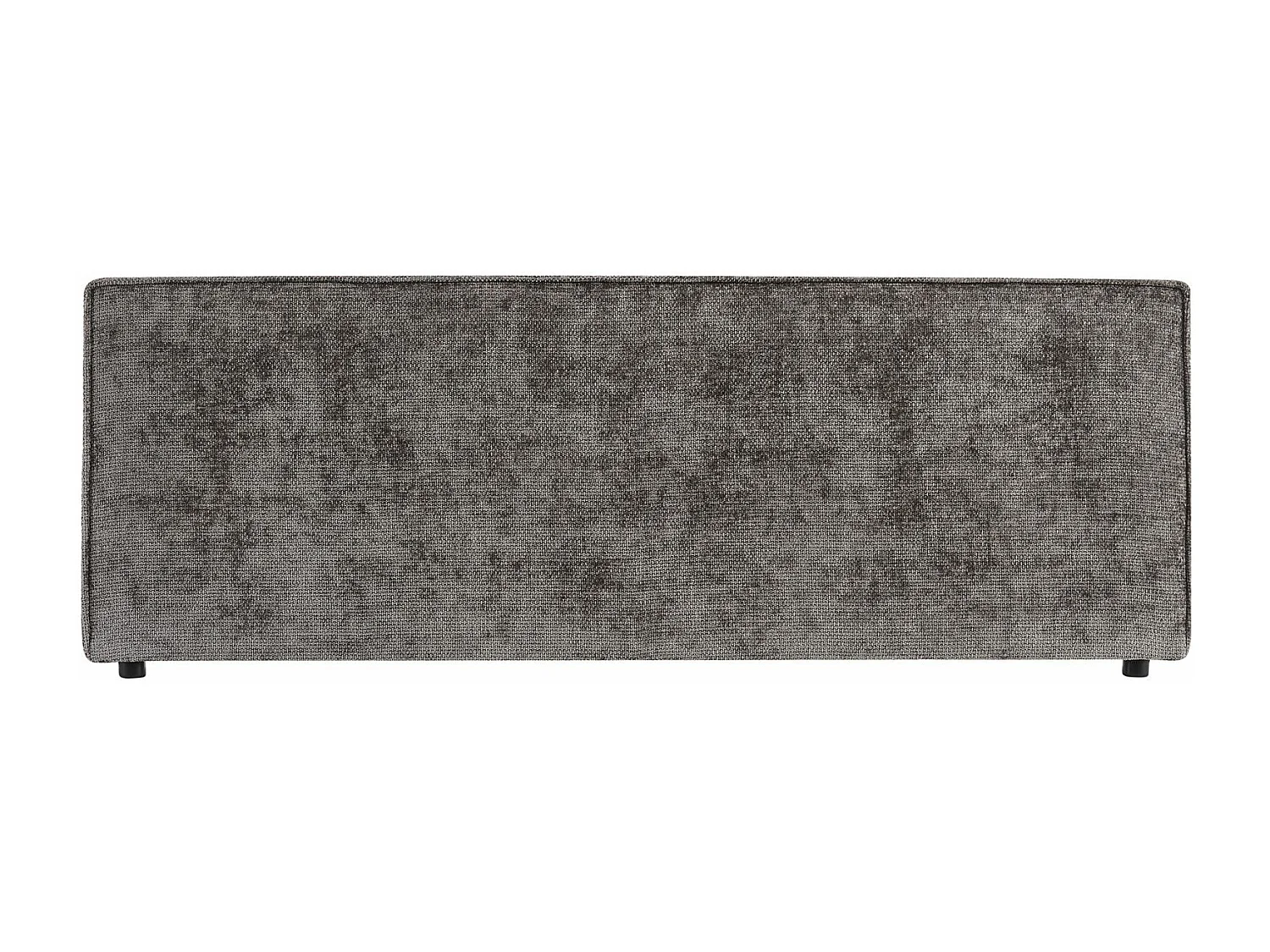 Tête de lit ELOWA 160 rembourrée, En tissu polyester pour lit 160 cm, Sur pieds en plastique, Gris