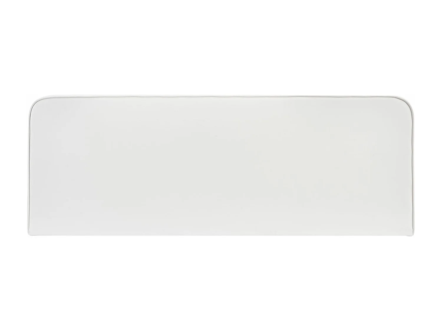 Tête de lit CELEST 160, Rembourrée, Fixation murale, Design arrondi moderne, Pour lit 160 cm ou moins, Blanc