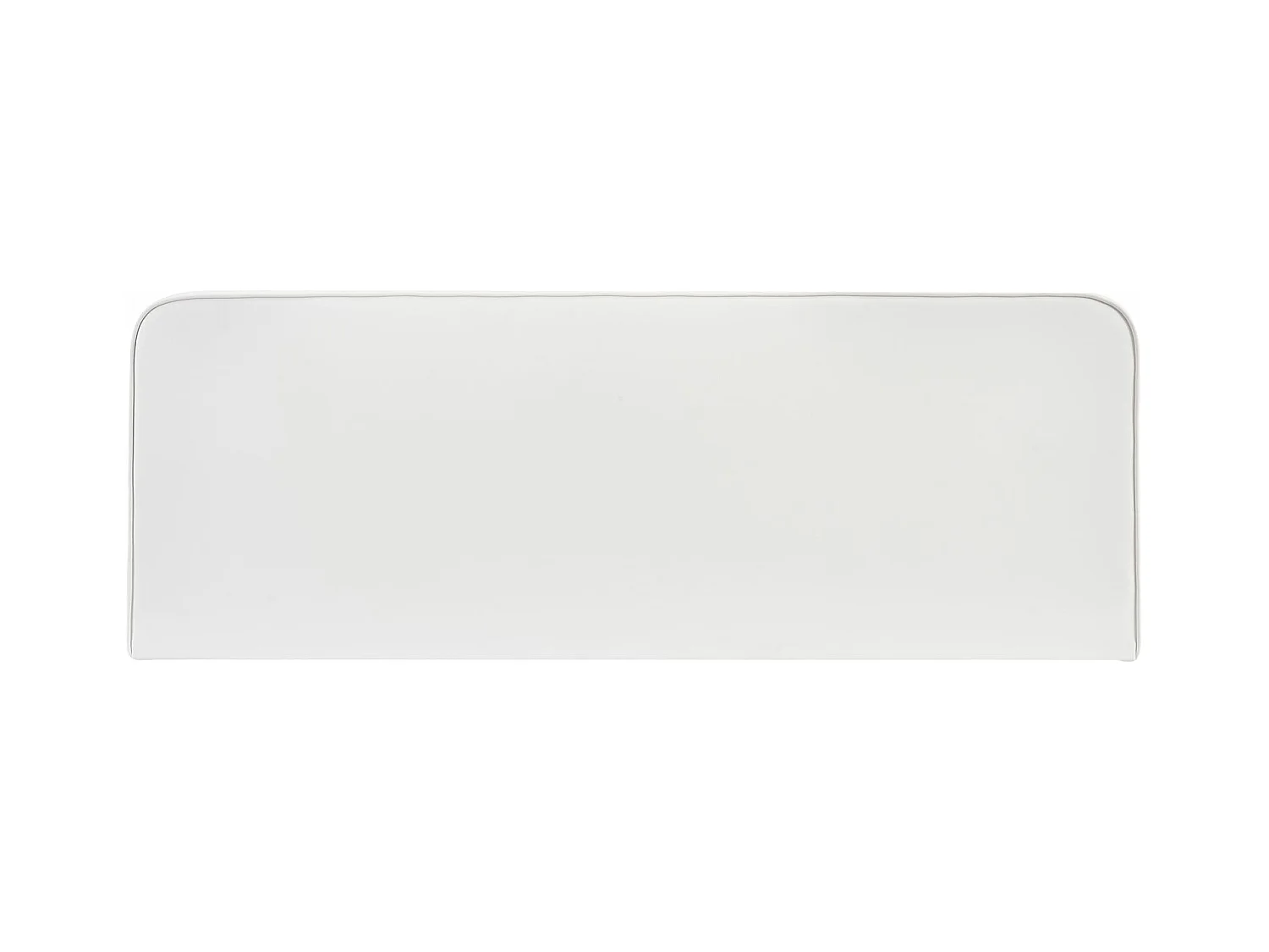 Tête de lit CELEST 160, Rembourrée, Fixation murale, Design arrondi moderne, Pour lit 160 cm ou moins, Blanc