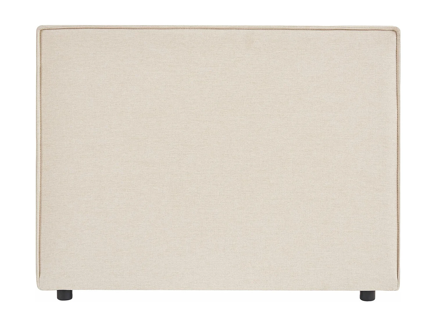 Tête de lit ANISA 90 rembourrée, En tissu polyester pour lit 90 cm, Sur pieds en plastique, Écru