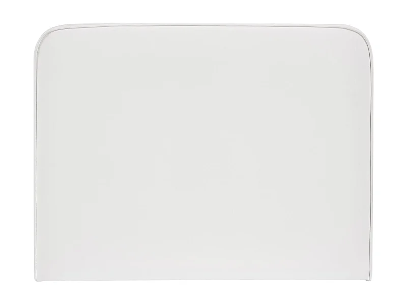 Tête de lit ARIELA 90, Rembourrée, Fixation murale, Design arrondi moderne, Pour lit 90 cm ou moins, Blanc