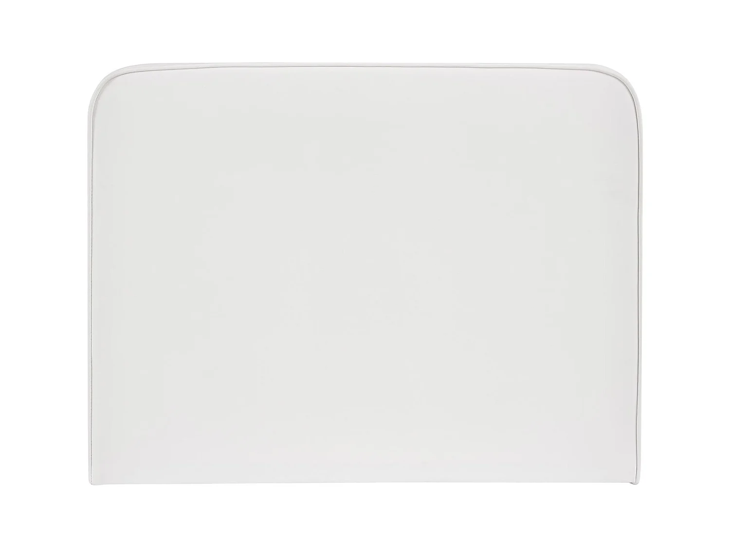 Tête de lit ARIELA 90, Rembourrée, Fixation murale, Design arrondi moderne, Pour lit 90 cm ou moins, Blanc