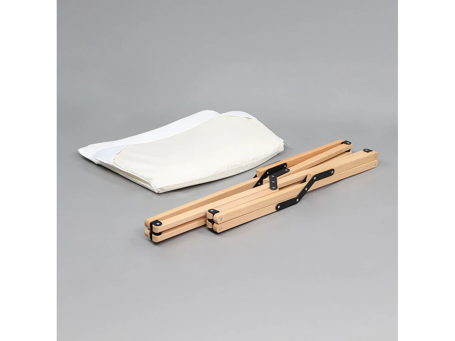 Silla de Director Rebecca Mobili Mukwa 84x69x74 Madera Poliéster Marrón Blanco