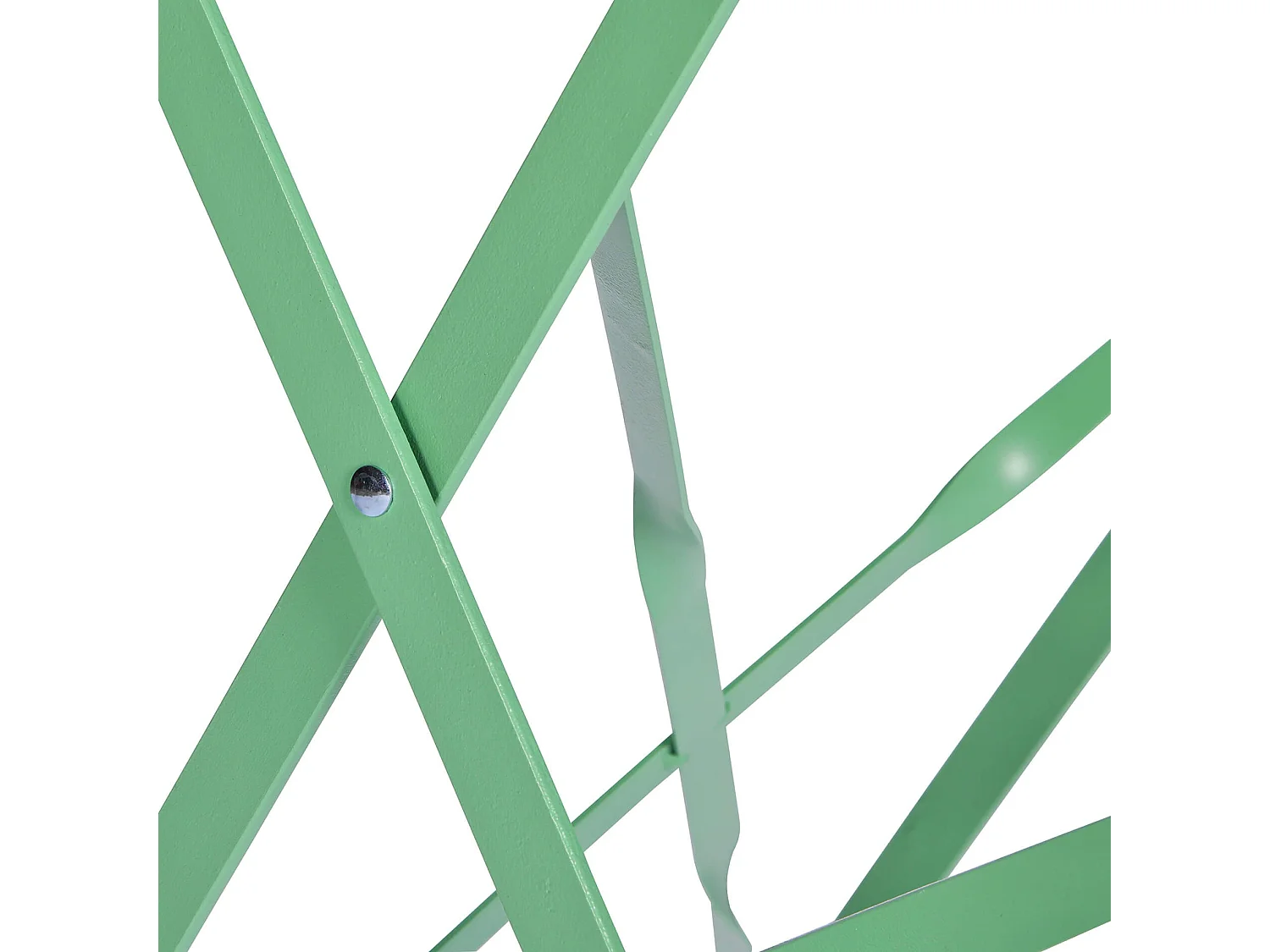 Mesa Redonda com Cadeiras Rebecca Mobili Daflah 71x60x60 Aço Verde Moderno SET 3 pçs