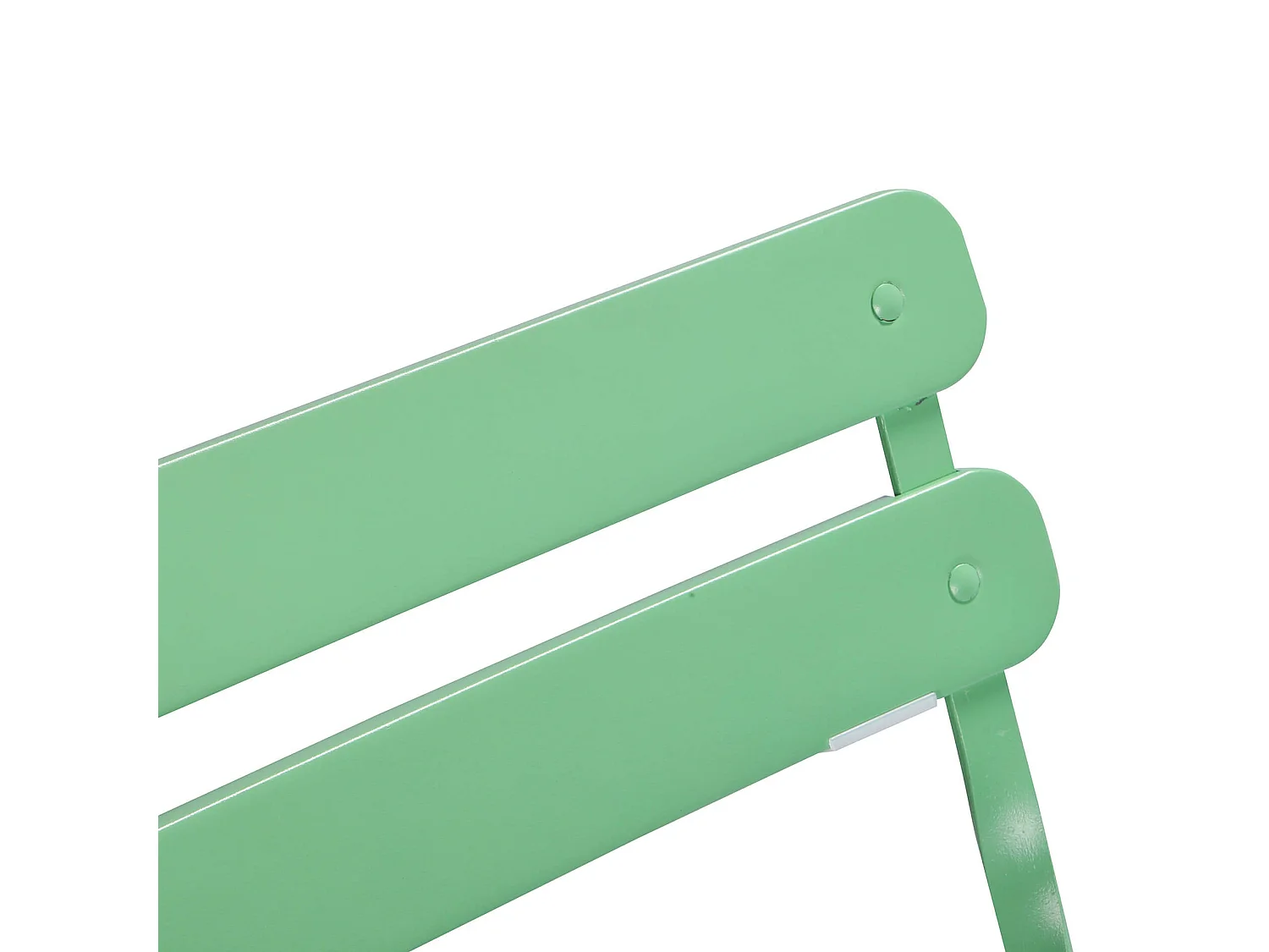 Tavolino Tondo con Sedie Rebecca Mobili Daflah 71x60x60 Acciaio Verde Moderno SET 3 pz