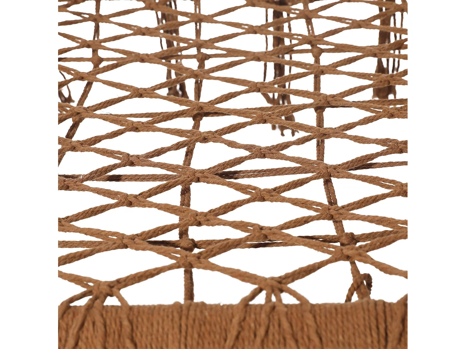 Silla Colgante Rebecca Mobili Hesperis 150x130x70 Polialgodón Acero Marrón Boho