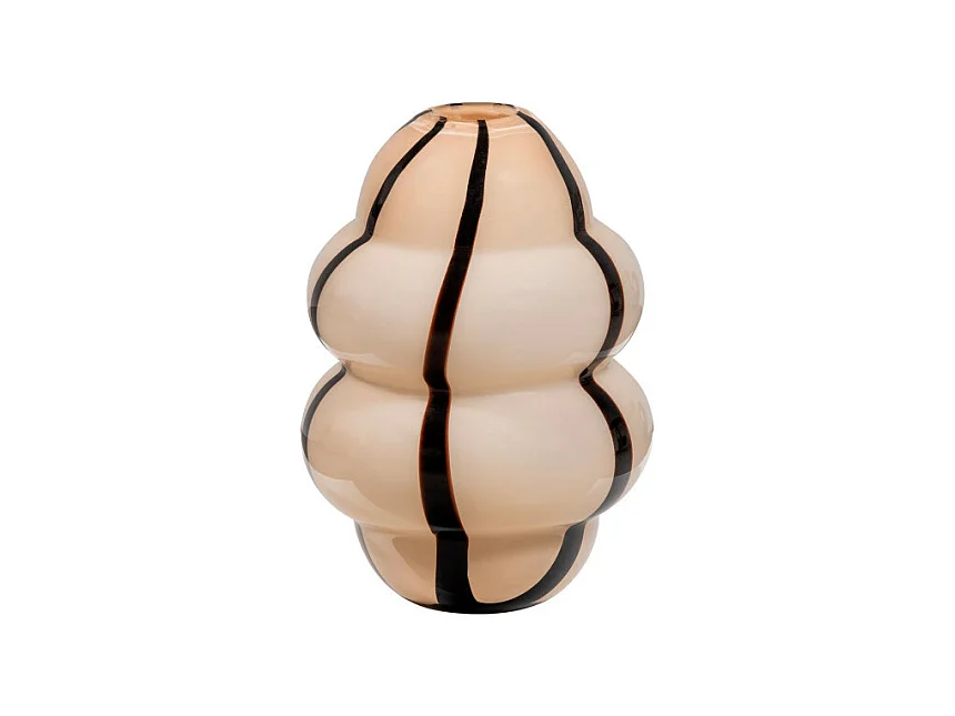 Kency - Vase en verre ø23cm - Beige