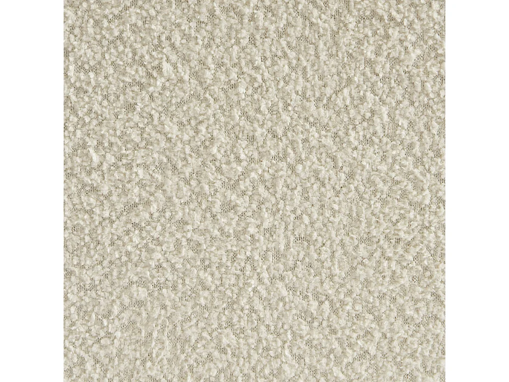 Billie - Lit coffre en tissu bouclette 160x200cm - Écru