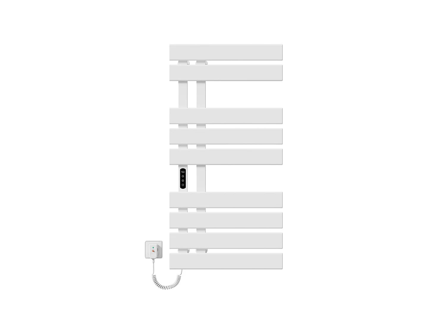 EMKE Sèche-serviettes Électrique Salle de Bain WiFi 1000x500 mm 320W, Blanc, Chauffe-serviettes Électrique