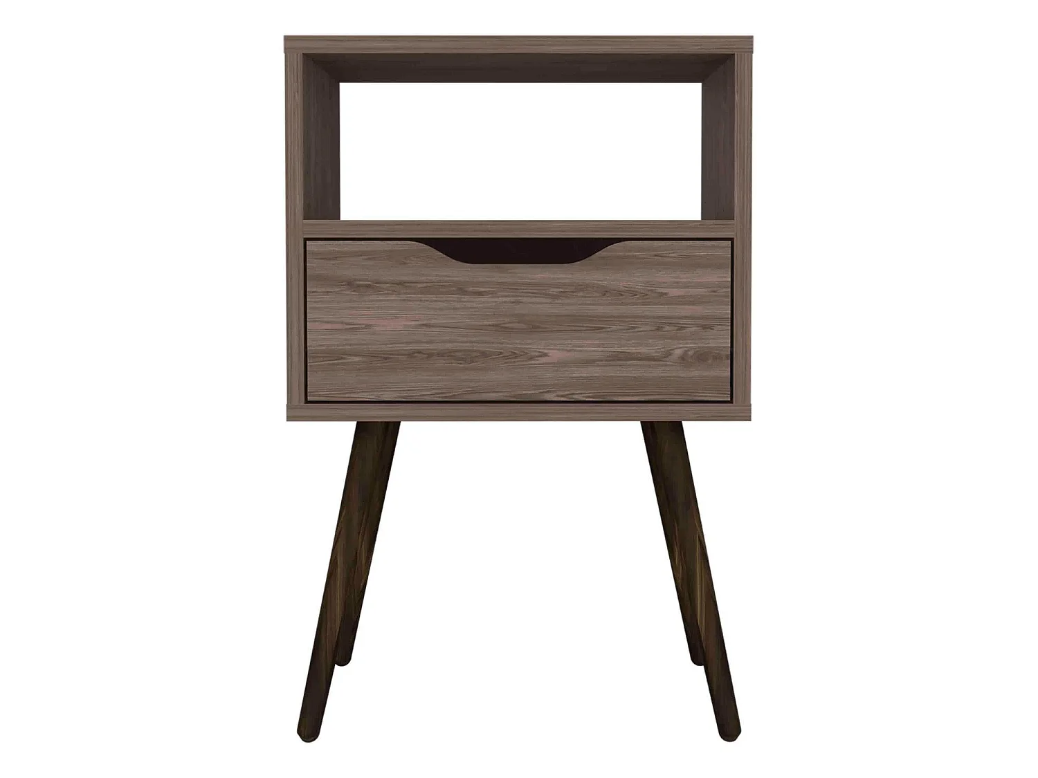 Cómoda Kaia em melamina com 4 gavetas com calhas metálicas e 2 armários inferiores, multicolor, 77.6 cm X 107 cm X 41.3 cm