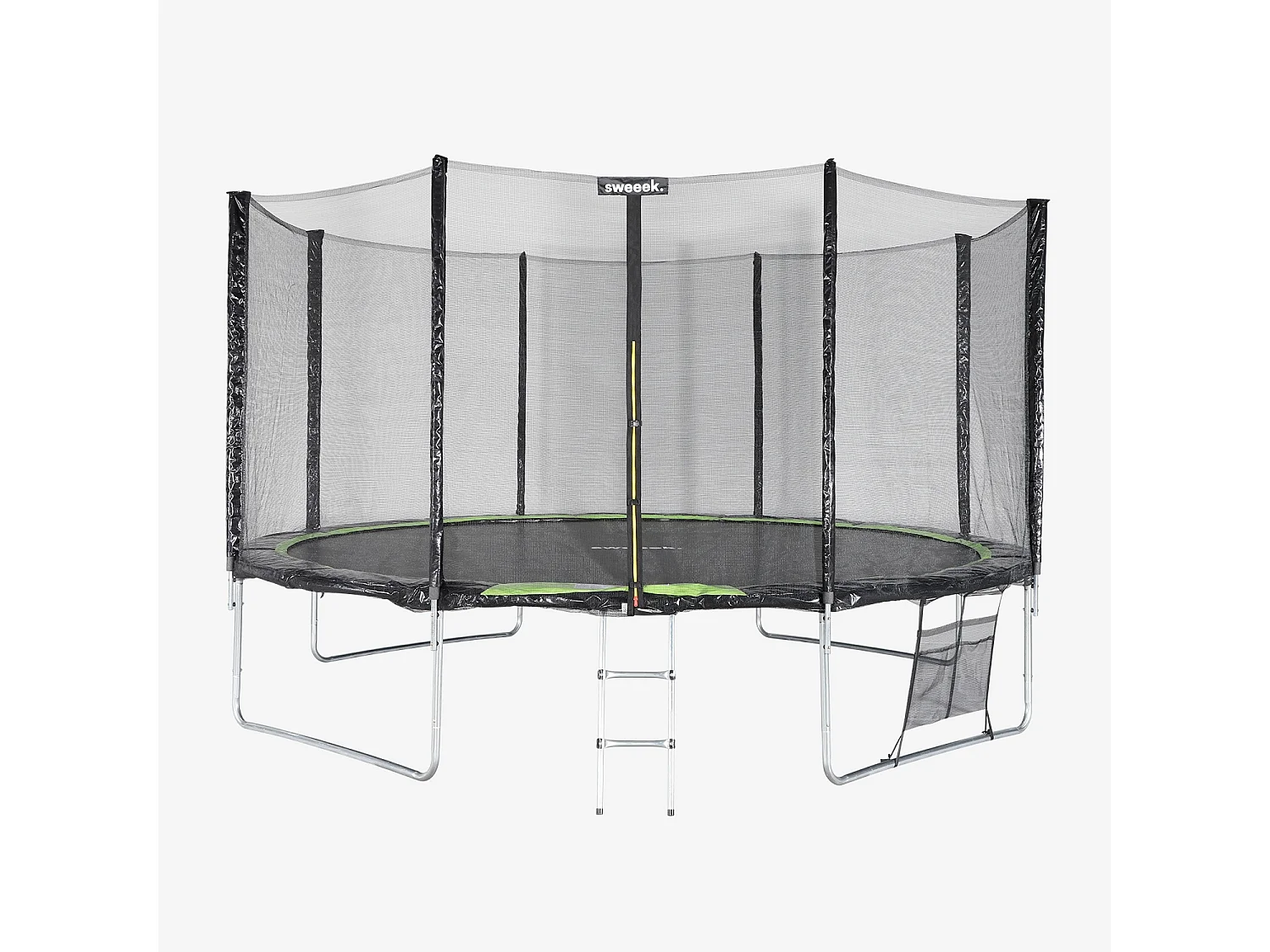 Trampolín con pack de accesorios de 430cm verde