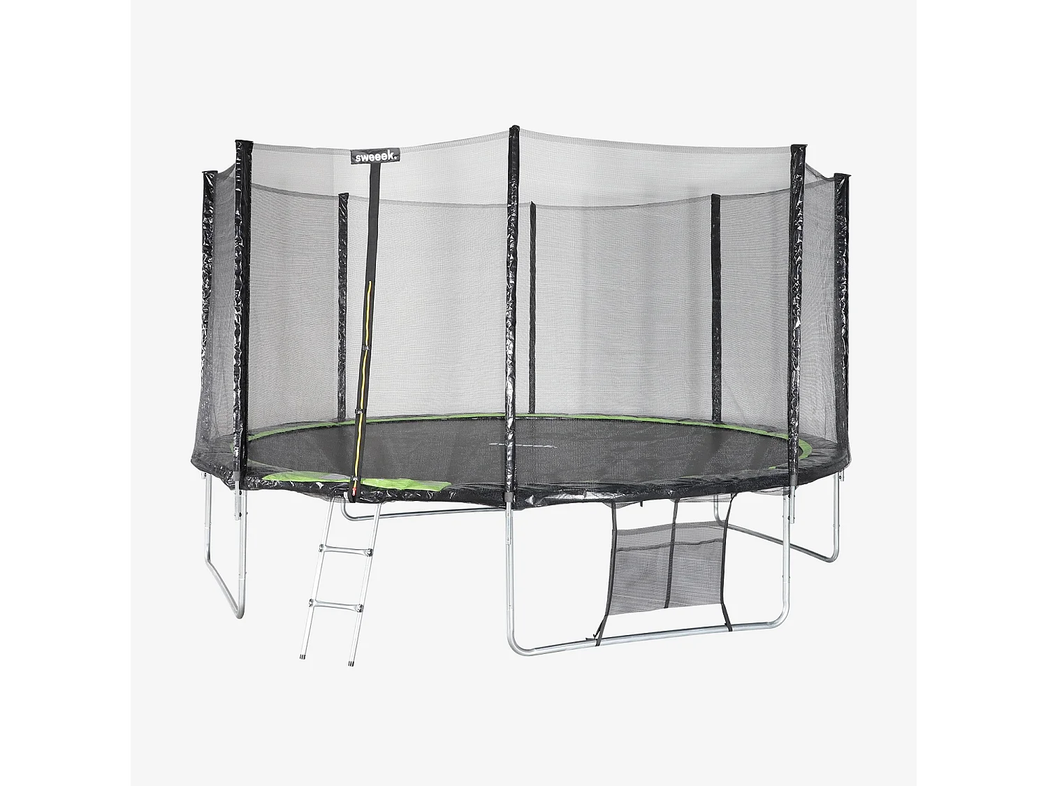 Trampolín con pack de accesorios de 430cm verde