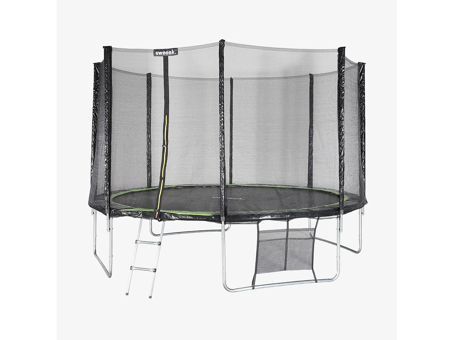 Trampolino 370cm con pacchetto di accessori, verde