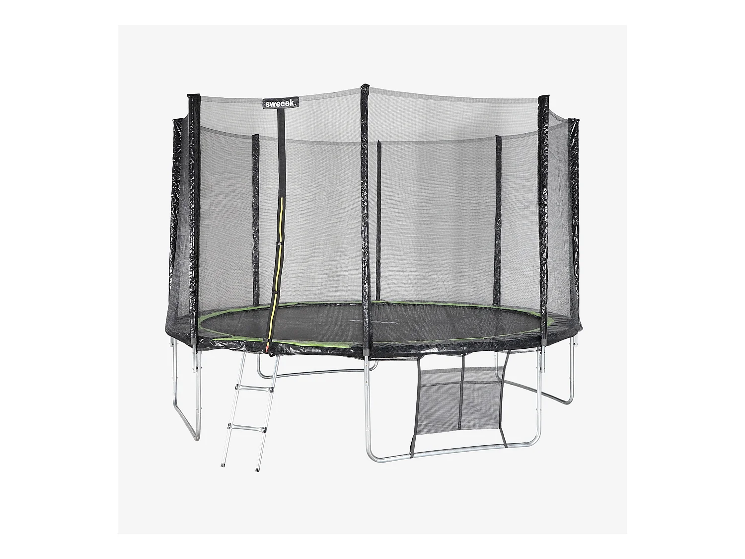 Trampolino 370cm con pacchetto di accessori, verde