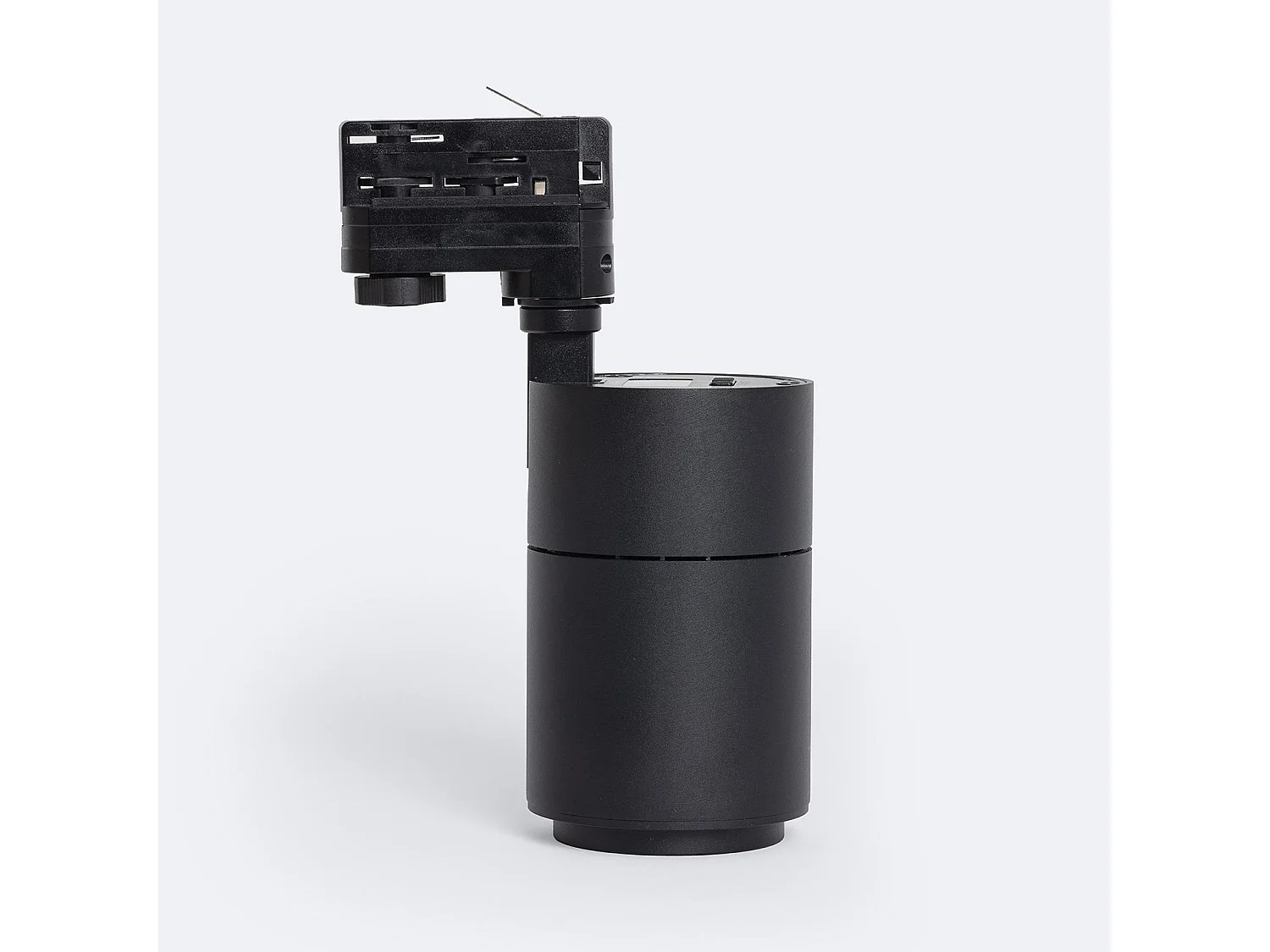 Spot LED sur Rail Triphasé 30W Dimmable Pulyx CCT Sélectionnable Multi-angle 15-60º Noir