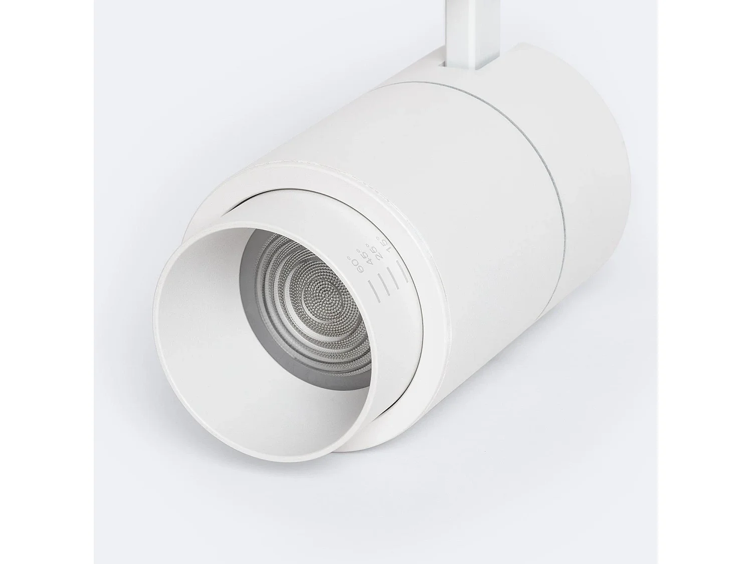 Spot LED sur Rail Triphasé 30W Dimmable Pulyx CCT Sélectionnable Multi-angle 15-60º Blanc