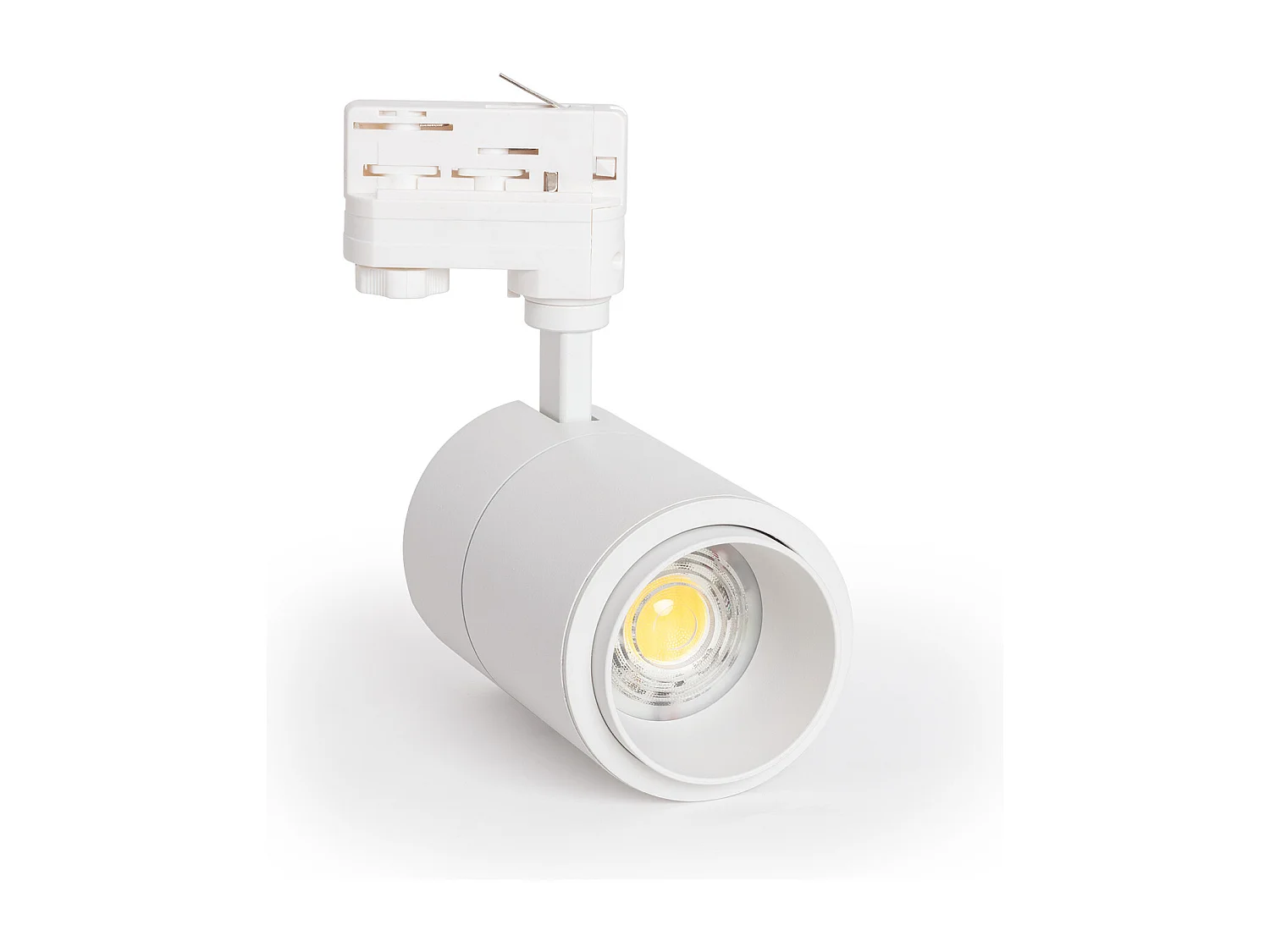 Spot LED sur Rail Triphasé 30W Dimmable Pulyx CCT Sélectionnable Multi-angle 15-60º Blanc