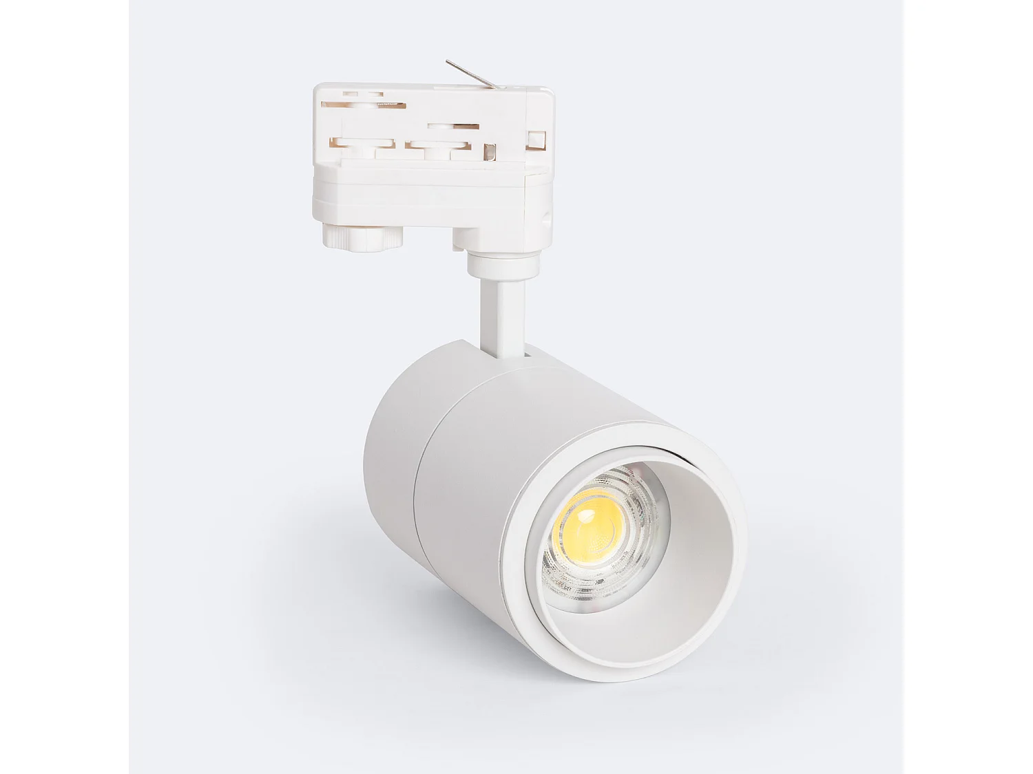 Spot LED sur Rail Triphasé 30W Dimmable Pulyx CCT Sélectionnable Multi-angle 15-60º Blanc