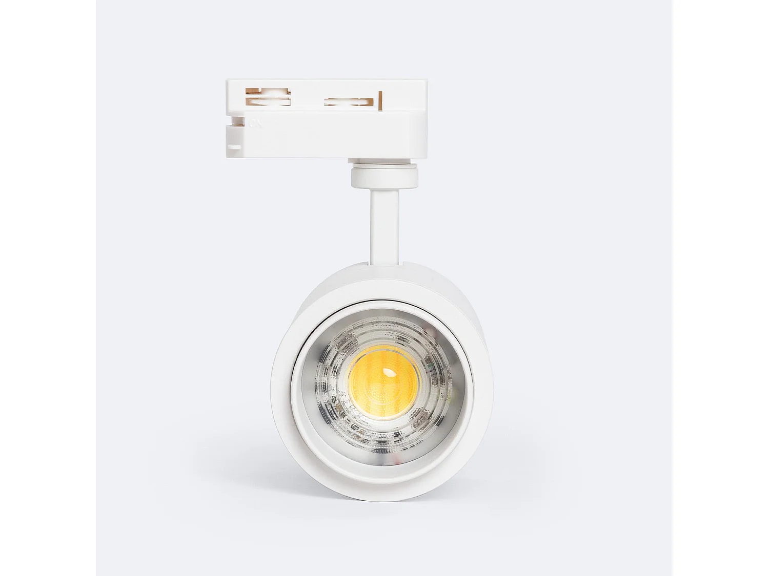 Spot LED sur Rail Monophasé 20W Pulyx Dimmable CCT Sélectionnable Multi-angle 15-60º Blanc