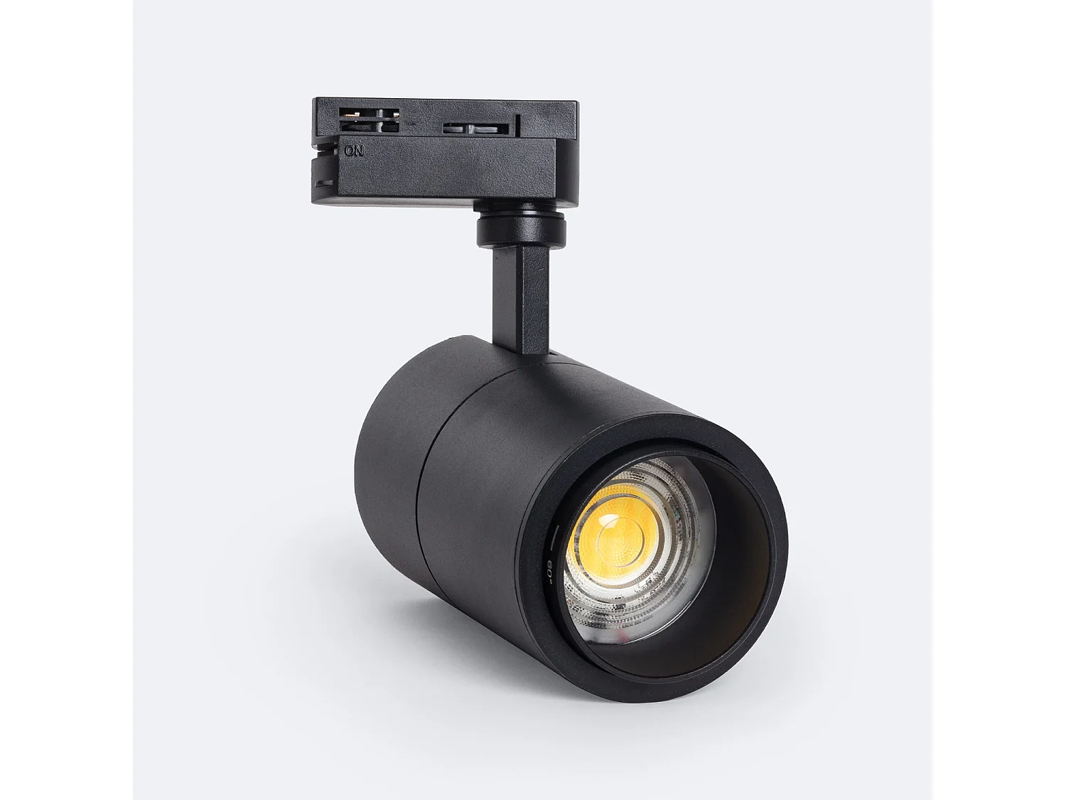 Spot LED sur Rail Monophasé 20W Pulyx Dimmable CCT Sélectionnable Multi-angle 15-60º Blanc