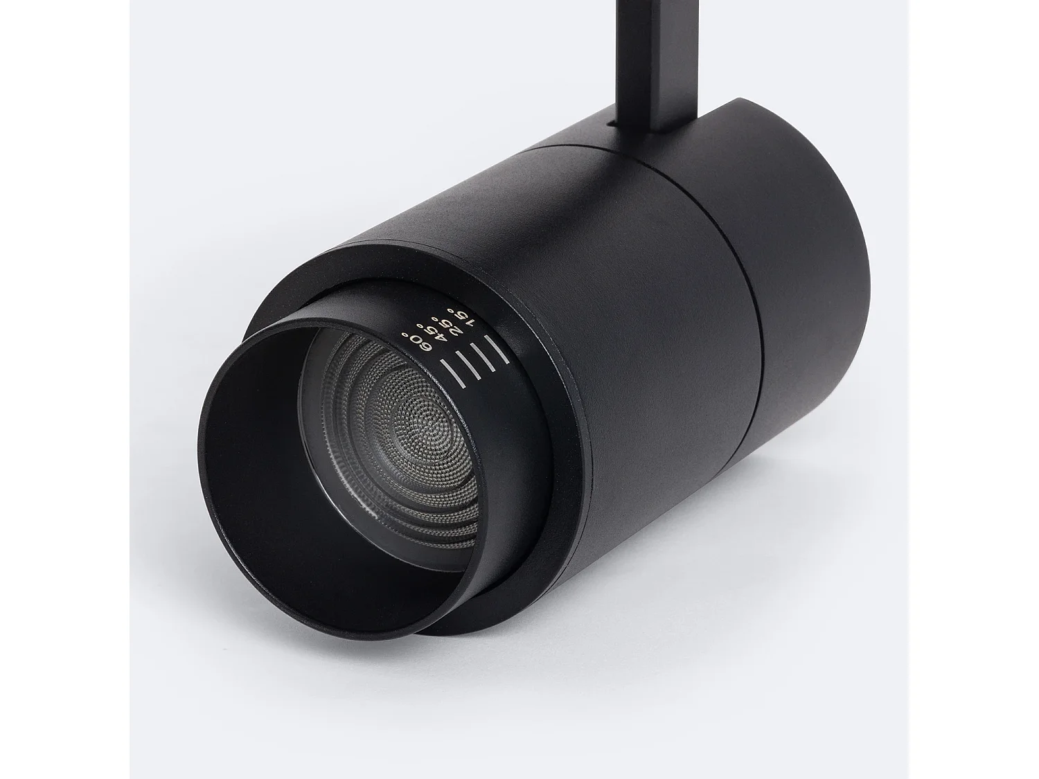 Spot LED sur Rail Monophasé 20W Pulyx Dimmable CCT Sélectionnable Multi-angle 15-60º Blanc