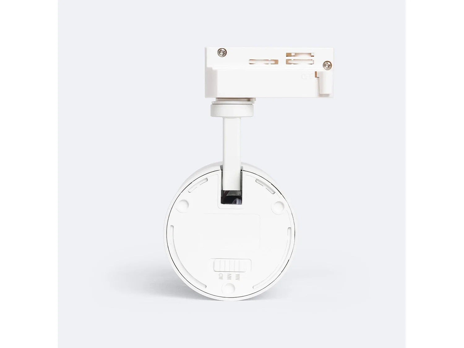 Spot LED sur Rail Monophasé 20W Pulyx Dimmable CCT Sélectionnable Multi-angle 15-60º Blanc