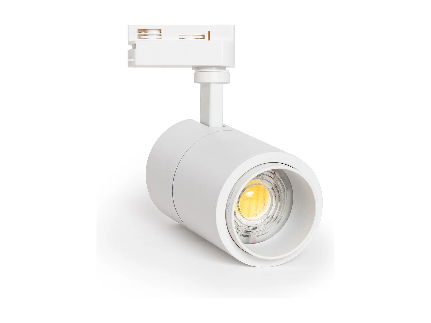 Spot LED sur Rail Monophasé 20W Pulyx Dimmable CCT Sélectionnable Multi-angle 15-60º Blanc