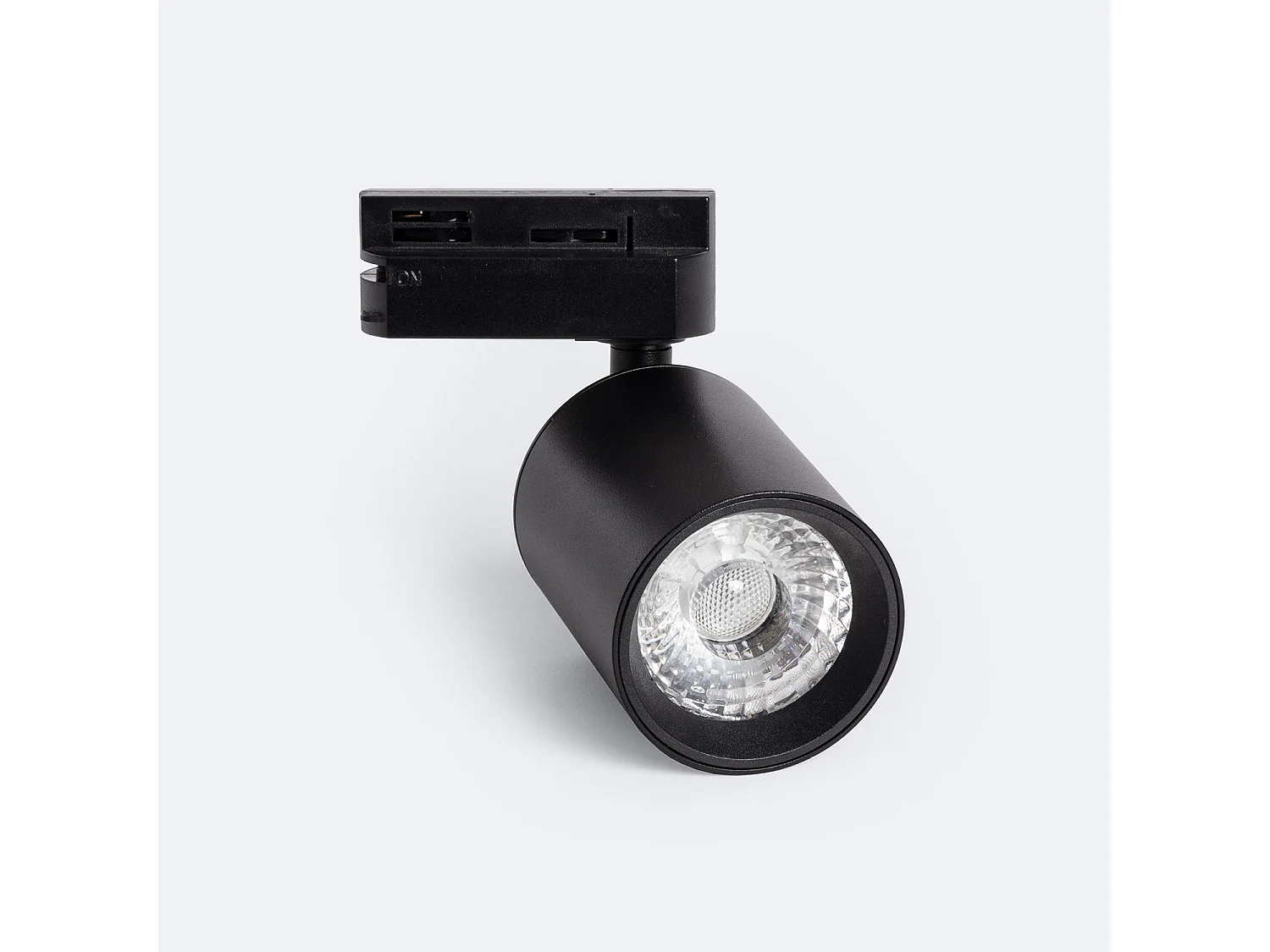 Spot LED sur Rail Monophasé 10W Mallet Dimmable Noir 3000K Blanc chaud