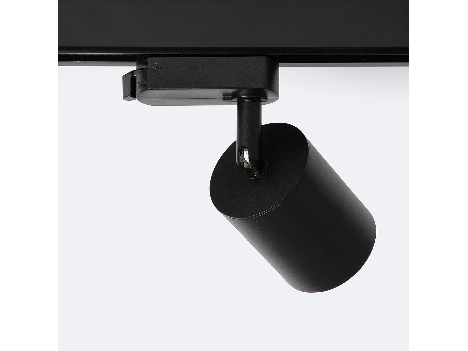 Spot LED sur Rail Monophasé 10W Mallet Dimmable Noir 3000K Blanc chaud