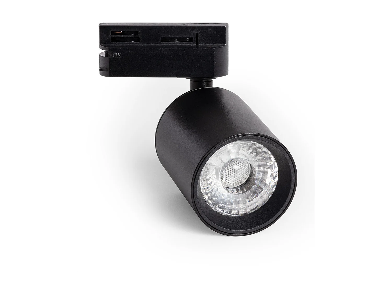 Spot LED sur Rail Monophasé 10W Mallet Dimmable Noir 3000K Blanc chaud
