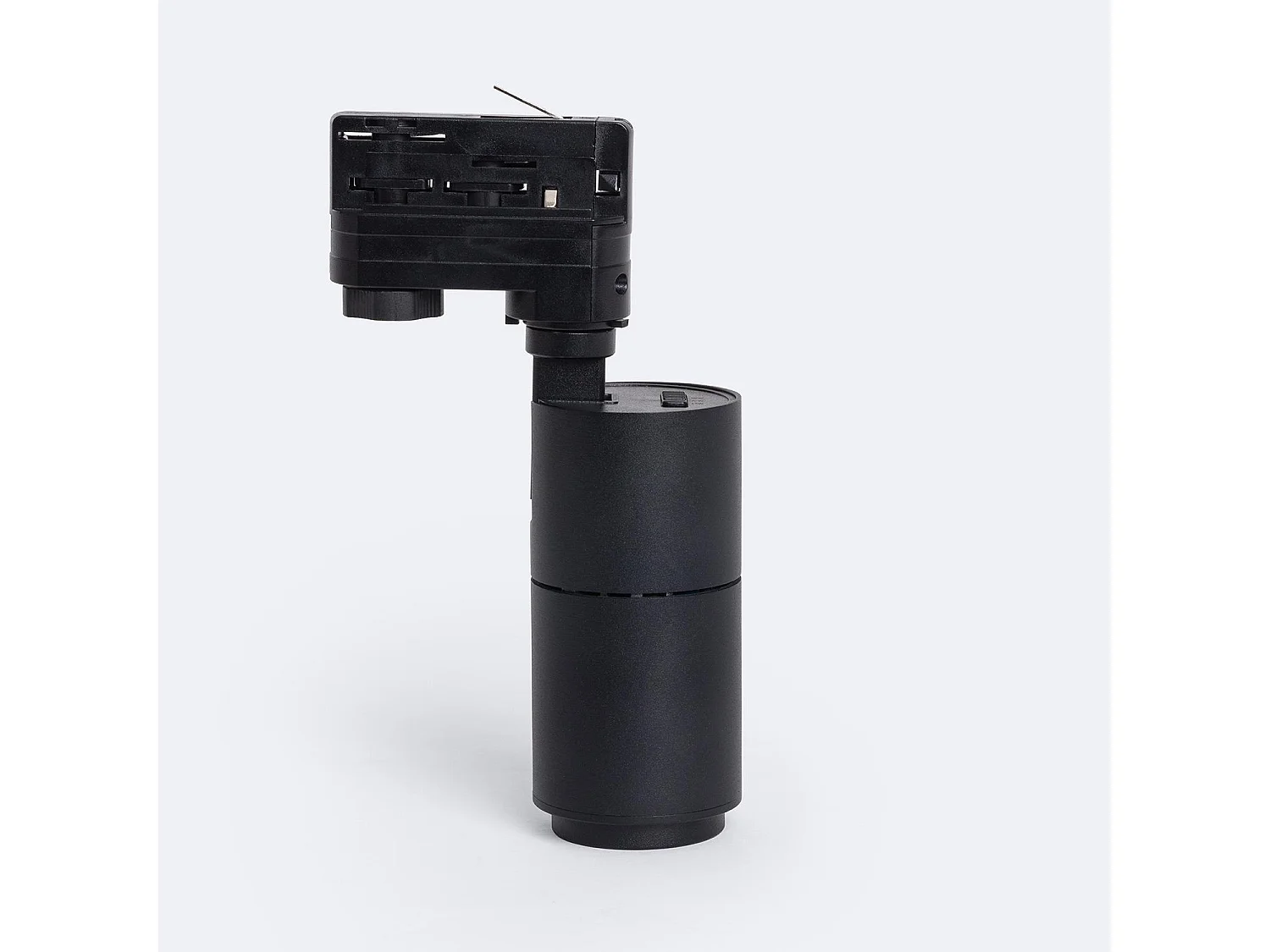 Spot LED sur Rail Triphasé 10W Dimmable CCT Sélectionnable Pulyx Multi-angle 15-60º Noir