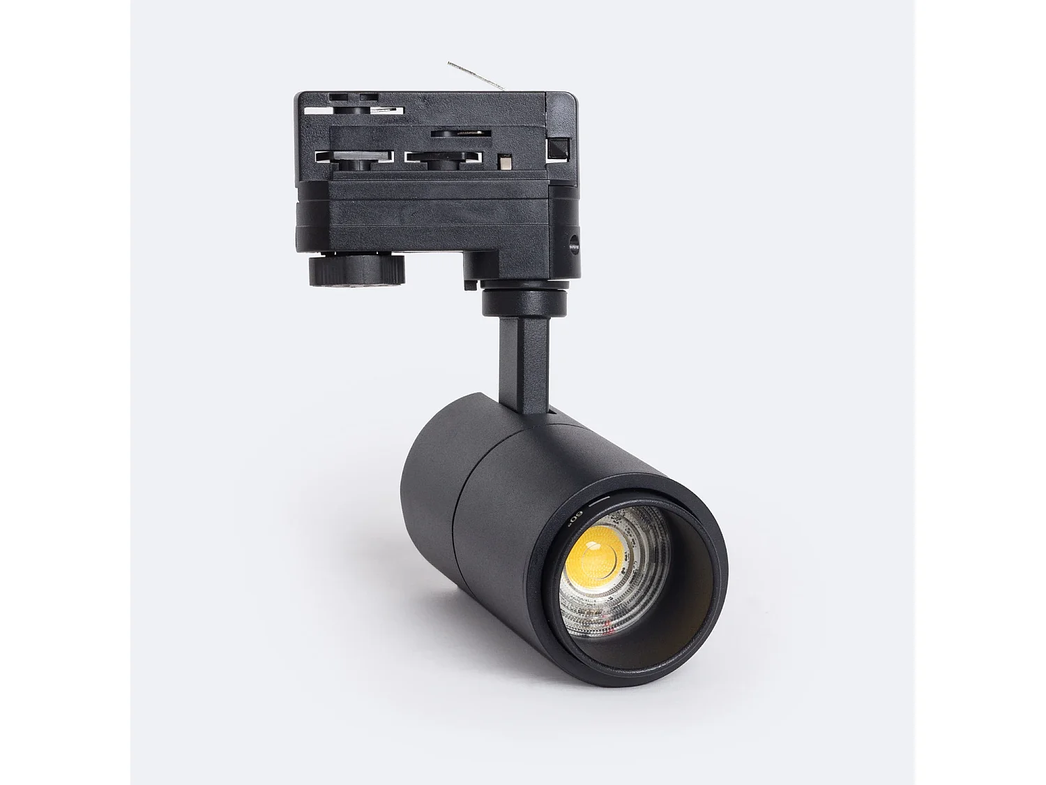 Spot LED sur Rail Triphasé 10W Dimmable CCT Sélectionnable Pulyx Multi-angle 15-60º Noir