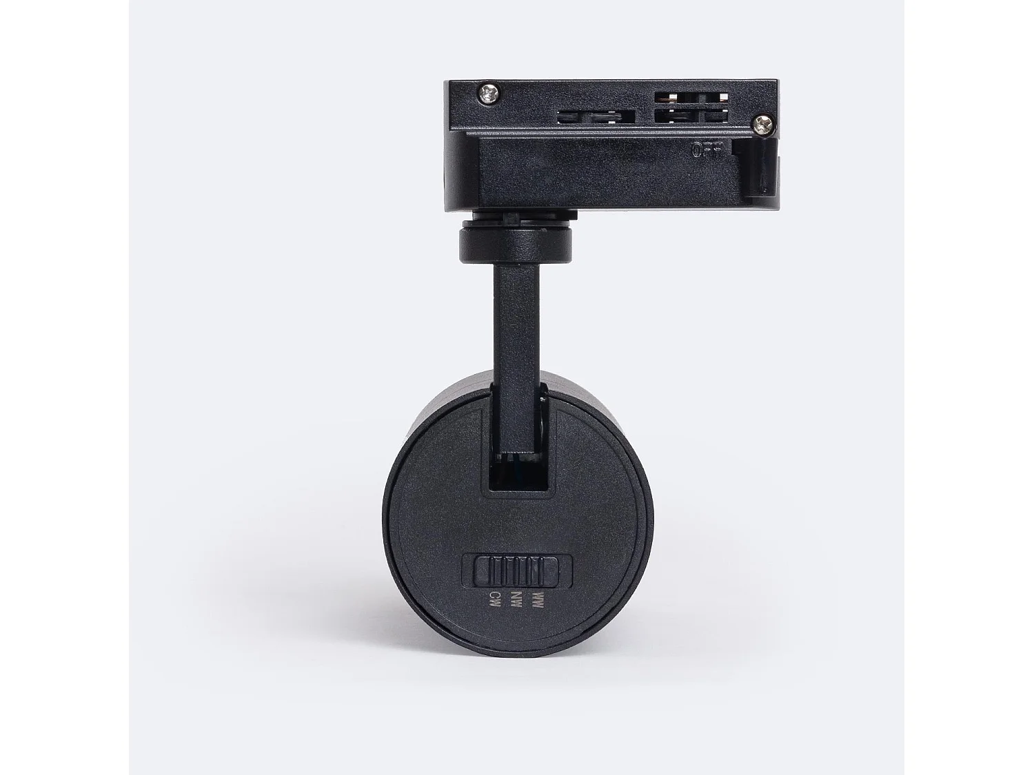 Spot LED sur Rail Monophasé 10W Pulyx Dimmable CCT Sélectionnable Multi-angle 15-60º Noir