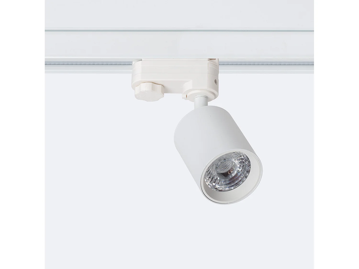 Spot LED sur Rail Triphasé 10W Dimmable Mallet Blanc 3000K Blanc chaud