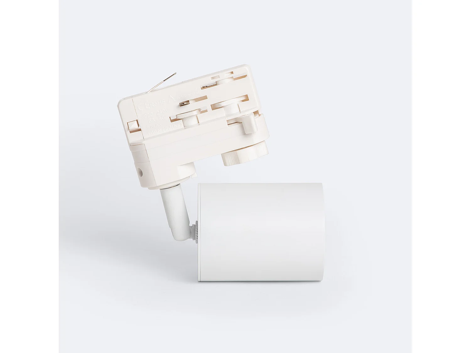 Spot LED sur Rail Triphasé 10W Dimmable Mallet Blanc 3000K Blanc chaud