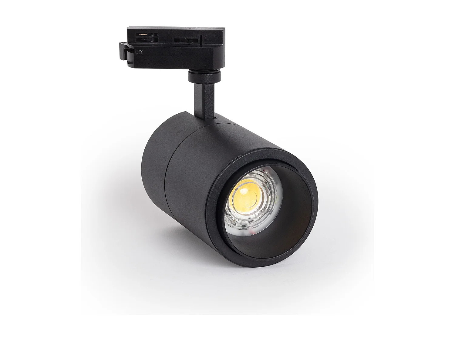 Spot LED sur Rail Monophasé 30W Dimmable CCT Sélectionnable Pulyx Multi-angle 15-60º Noir