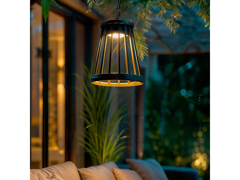 Suspension Extérieure LED 6W Aluminium Bradda Noir