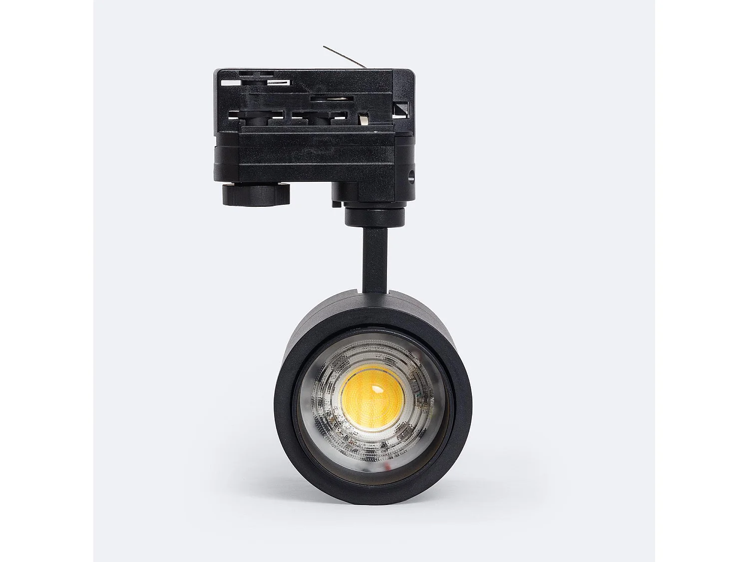 Spot LED sur Rail Triphasé 20W Dimmable CCT Sélectionnable Pulyx Multi-Angle 15-60º Noir
