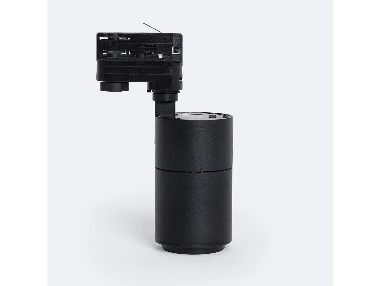 Spot LED sur Rail Triphasé 20W Dimmable CCT Sélectionnable Pulyx Multi-Angle 15-60º Noir