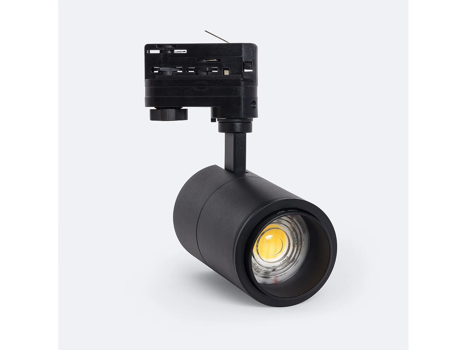 Spot LED sur Rail Triphasé 20W Dimmable CCT Sélectionnable Pulyx Multi-Angle 15-60º Noir
