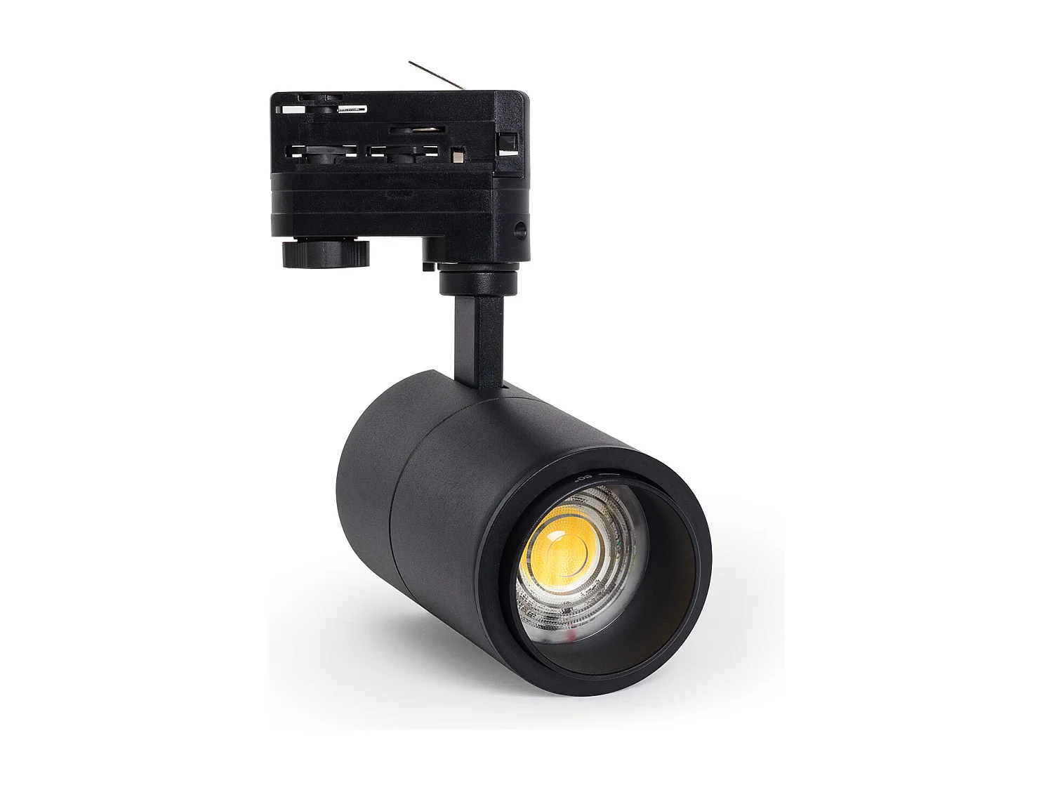 Spot LED sur Rail Triphasé 20W Dimmable CCT Sélectionnable Pulyx Multi-Angle 15-60º Noir