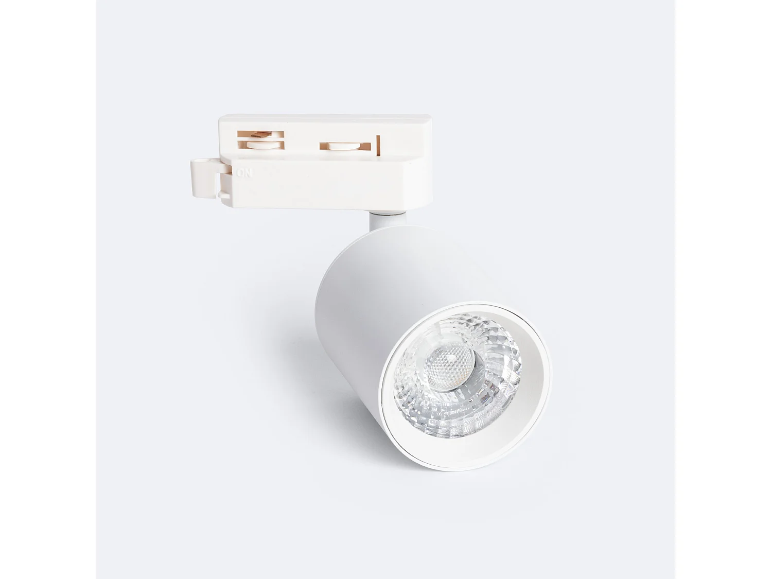 Spot LED sur Rail Monophasé 10W Mallet Dimmable Blanc 3000K Blanc chaud