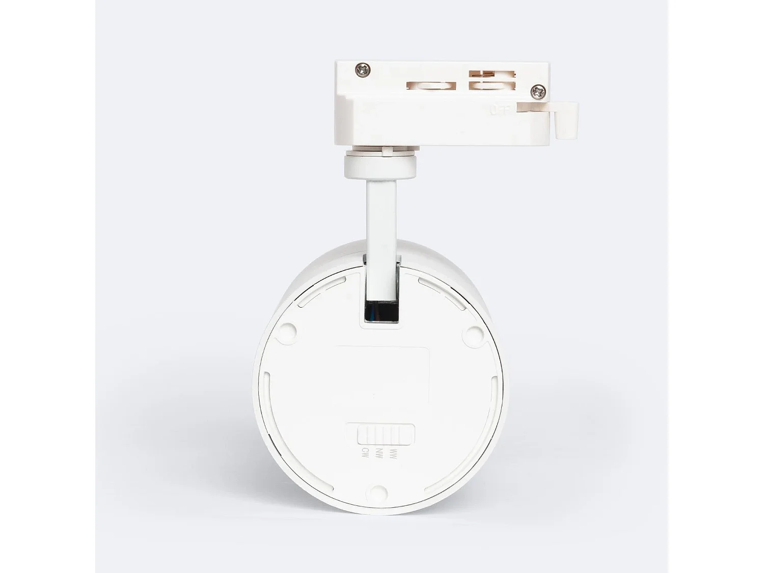 Spot LED sur Rail Monophasé 30W Dimmable CCT Sélectionnable Pulyx Multi-angle 15-60º Blanc