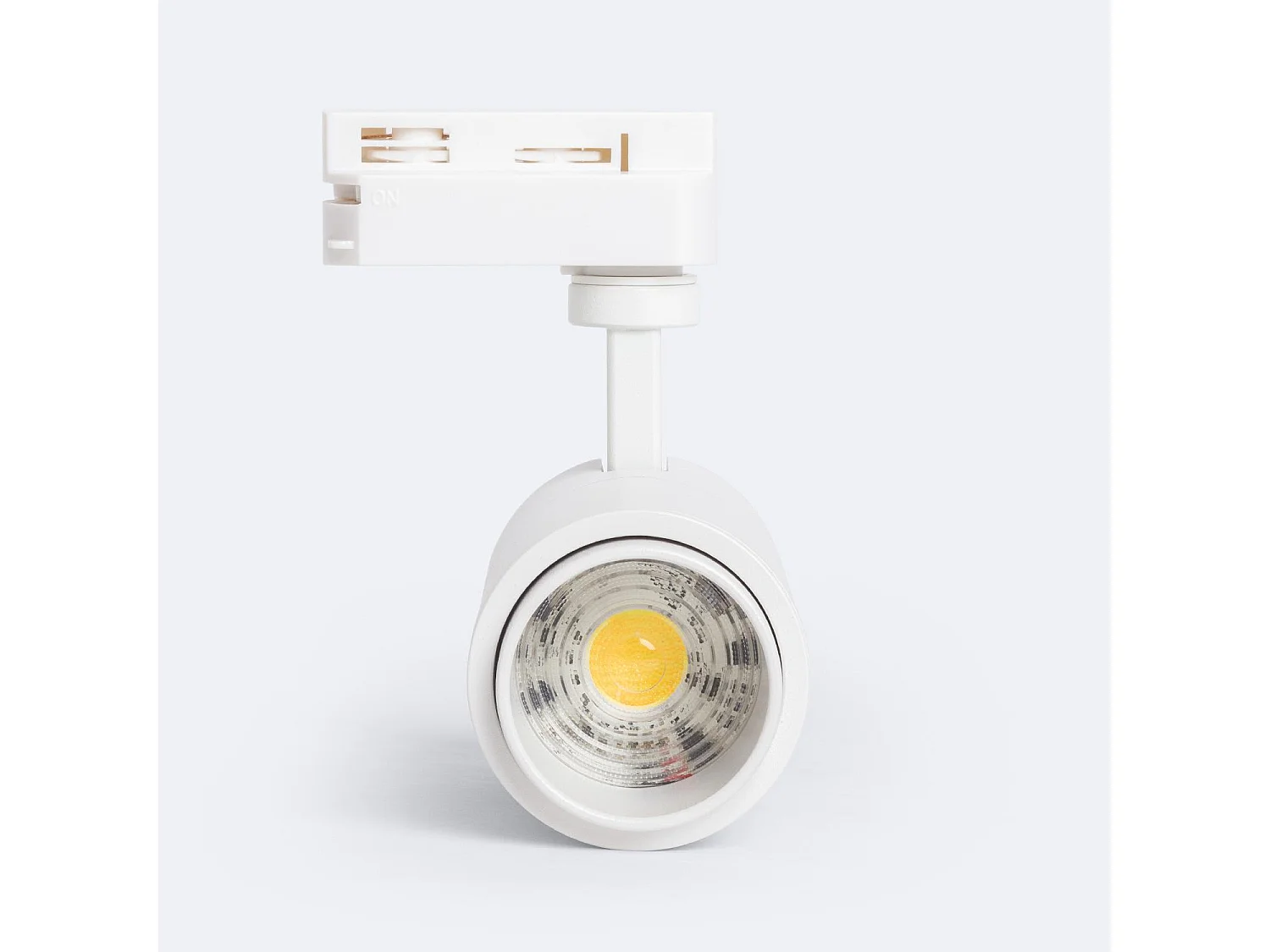 Spot LED sur Rail Monophasé 10W Pulyx Dimmable CCT Sélectionnable Multi-angle 15-60º Blanc
