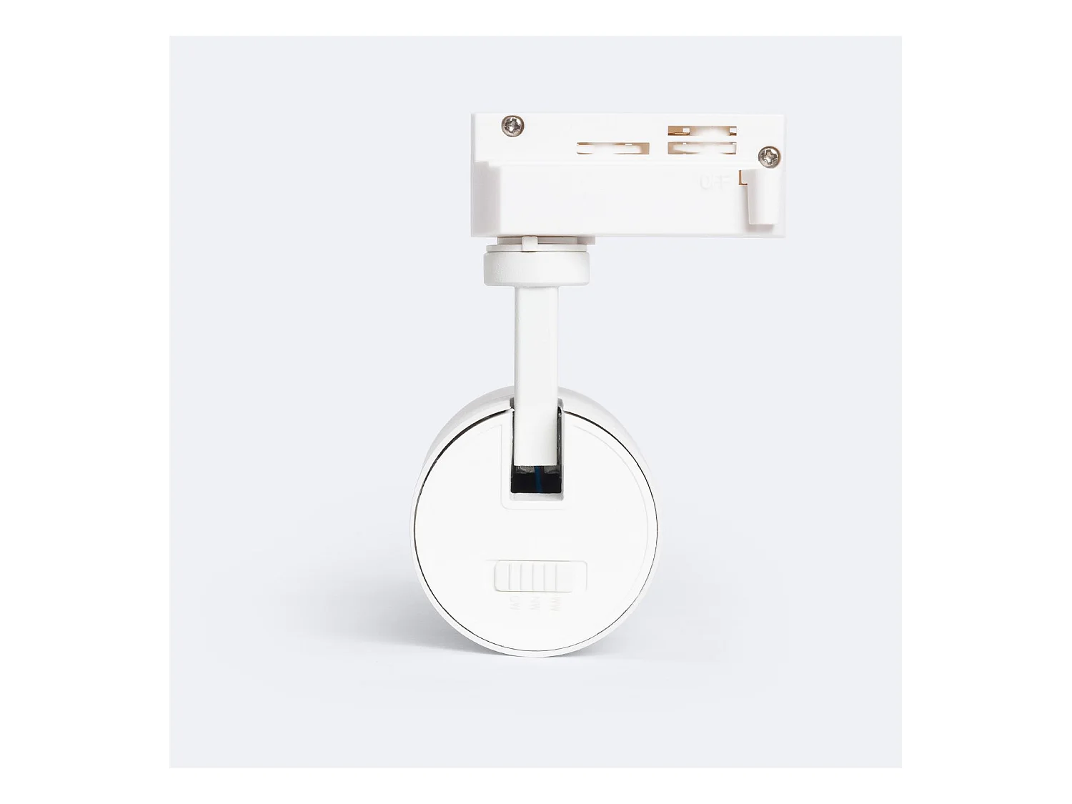 Spot LED sur Rail Monophasé 10W Pulyx Dimmable CCT Sélectionnable Multi-angle 15-60º Blanc