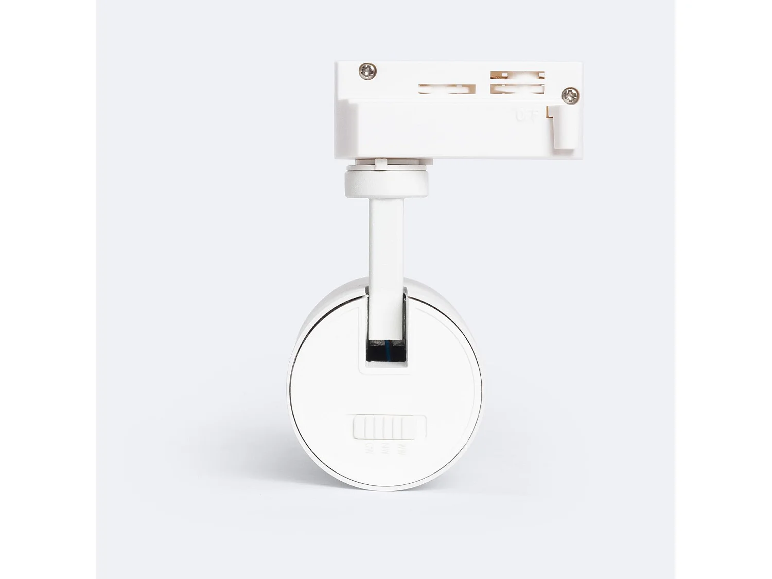 Spot LED sur Rail Monophasé 10W Pulyx Dimmable CCT Sélectionnable Multi-angle 15-60º Blanc