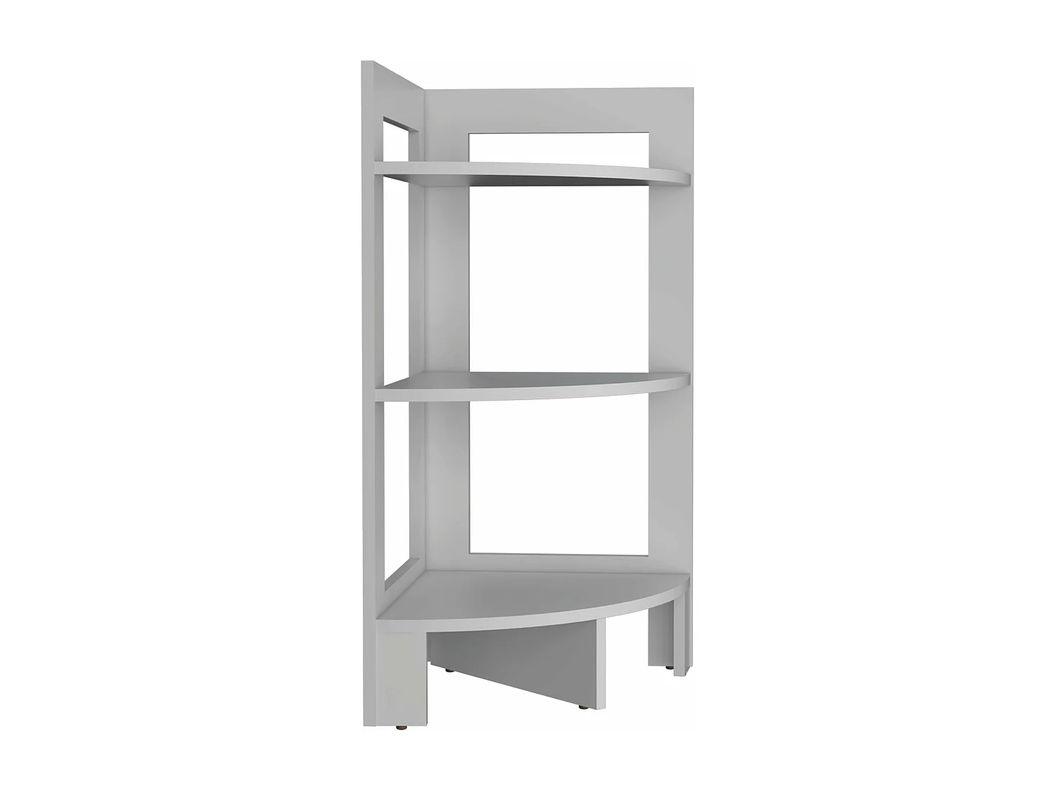 Taburete Riga en melamina con 3 estantes , blanco , 80.6 cm  X 38.8 cm  X 38.8 cm