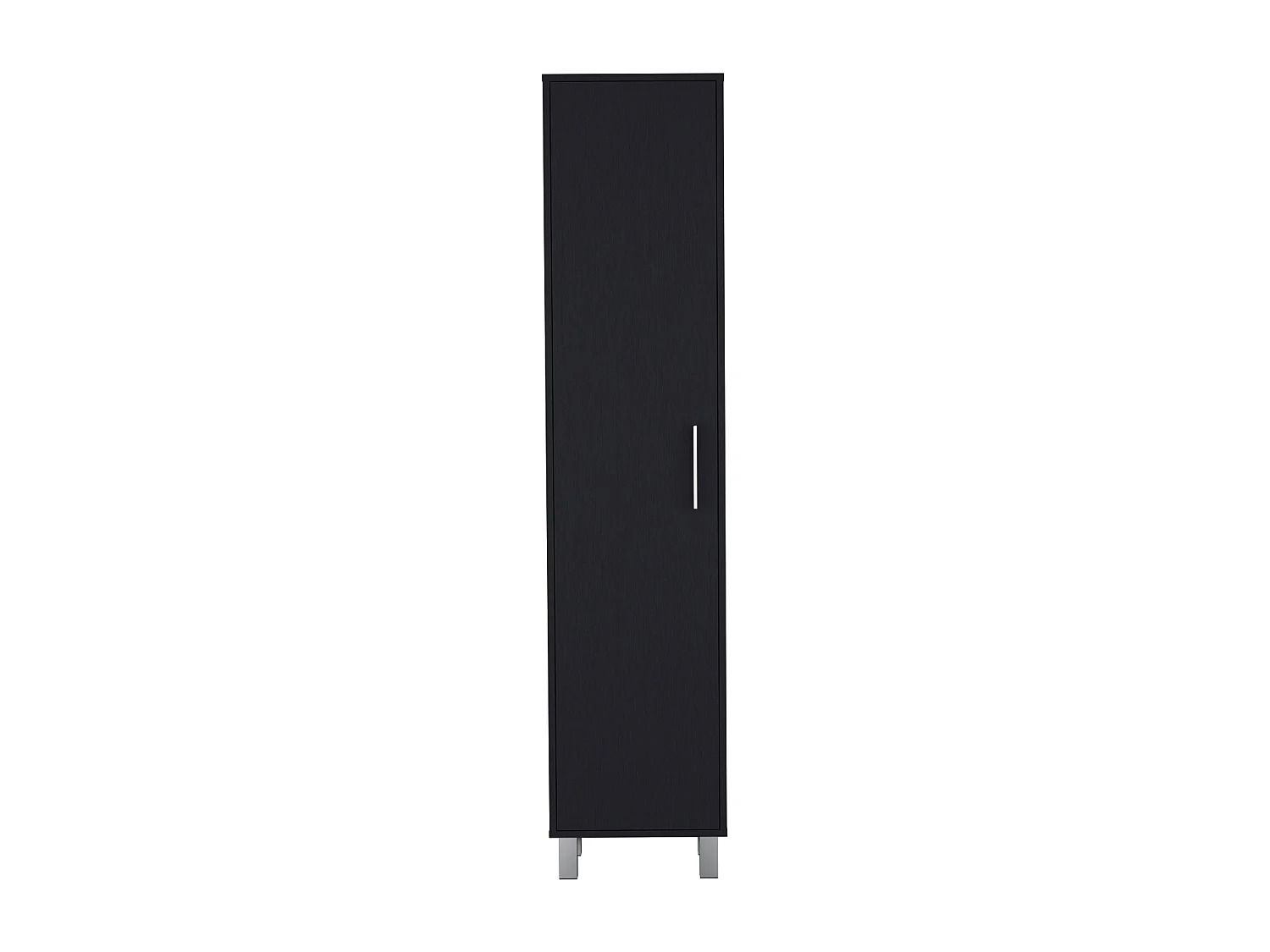Columna de baño Laska con 5 estantes y 1 puerta , negro , 180 cm  X 40 cm  X 29.8 cm