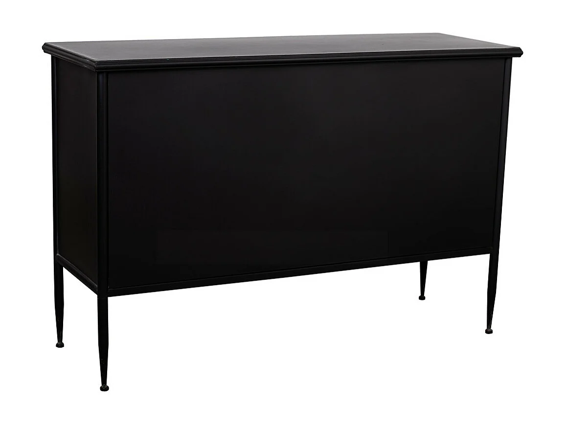 Aparador de metal preto 120x41x80