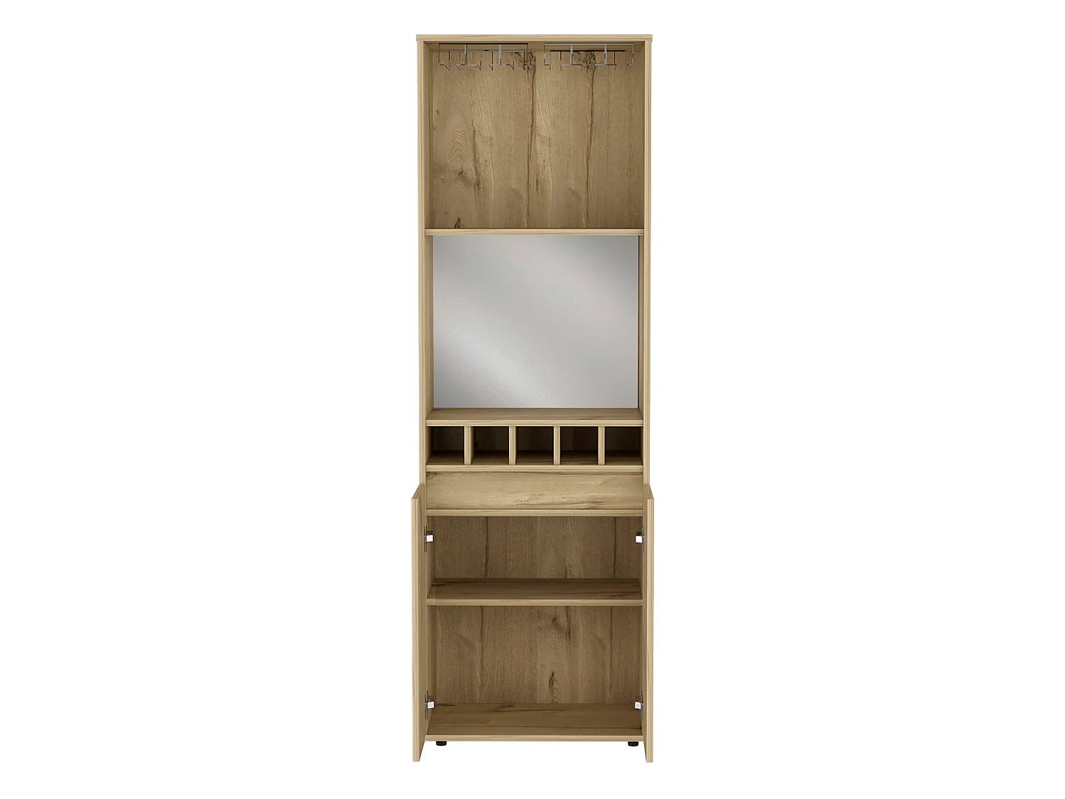 TUHOME CONCEPT Mueble bar Prana de 180 cm, roble arena